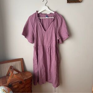 Old Navy Summer Dress - light and breezy! Mauve Gauze Cotton Women’s Dress